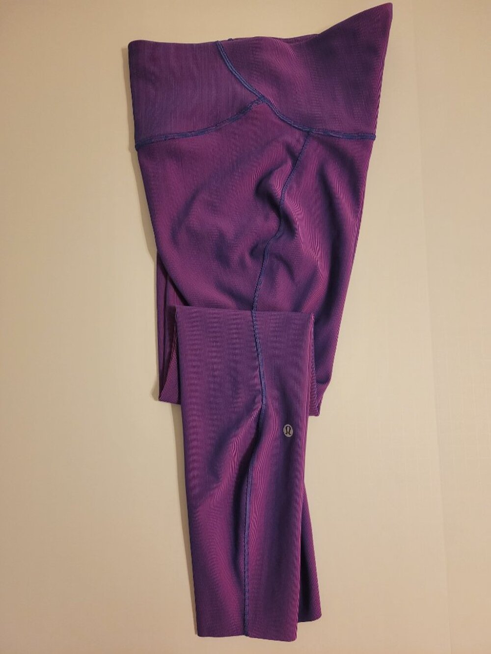 Lululemon Ribbed High-Rise Tights | Purple | Like New